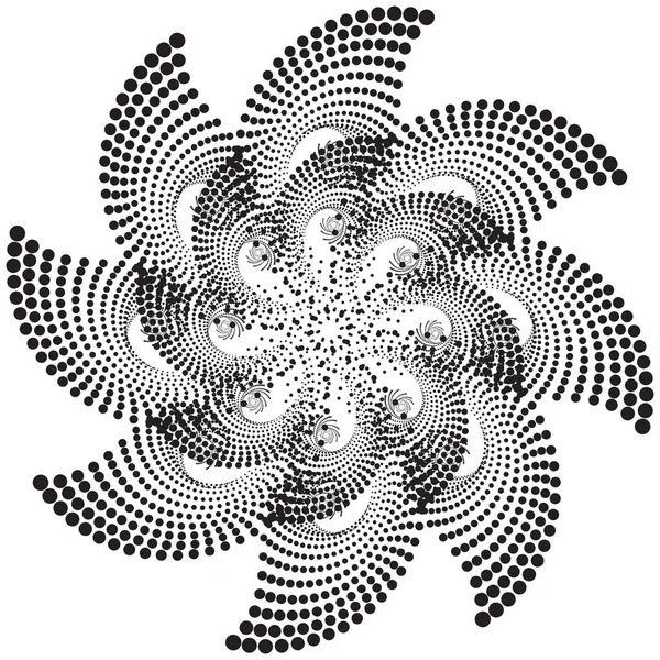 Futuristisches Designelement Ornament Spiralmuster Vektorillustration — Stockvektor