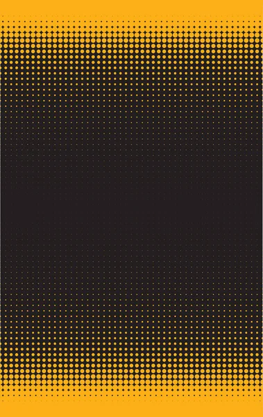 Polka Gelb Auf Schwarz Textur Hintergrund Grunge Hintergrund — Stockvektor