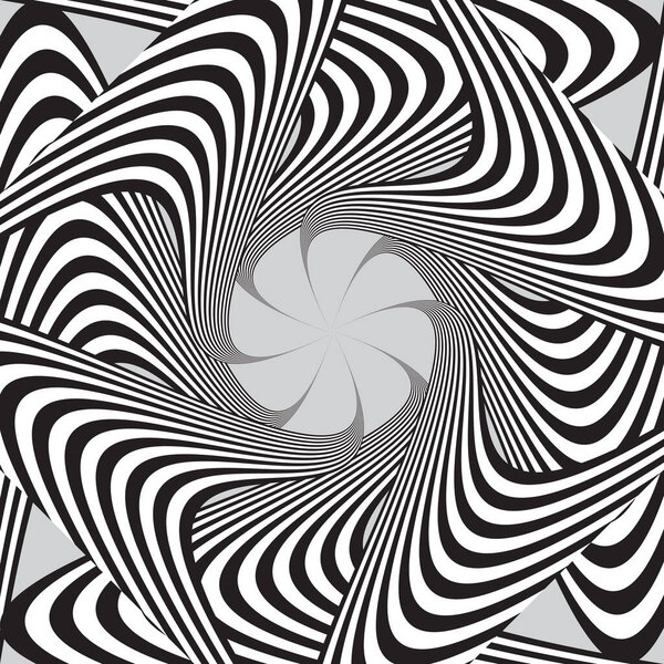 Vector Spiral Striped Design Element. Abstract pattern
