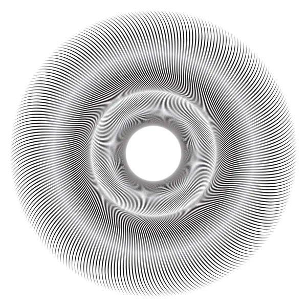 Vector Espiral Listrado Elemento Design Padrão Abstrato —  Vetores de Stock