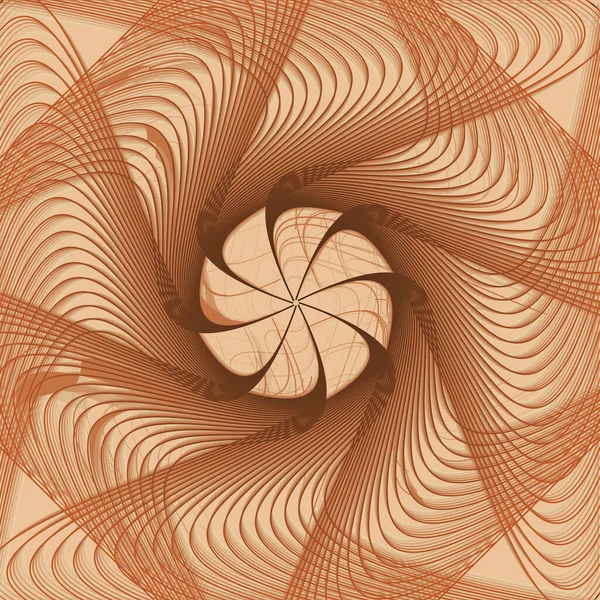 Vektorspirale Gestreiftes Gestaltungselement Abstraktes Muster — Stockvektor