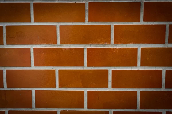 Brick Wall Red Brick Orange Brick Vintage Background Concrete Texture — Stock Photo, Image