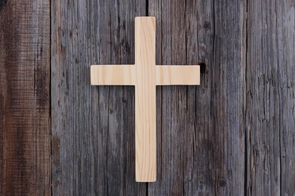 Christian cross old wood wooden background christianity — Stock Photo, Image