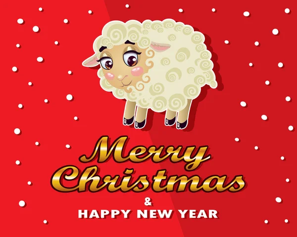 Greeting card  Merry Christmas — Stock Vector