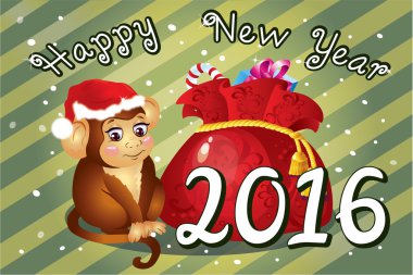 mutlu yeni yıl tebrik kartı