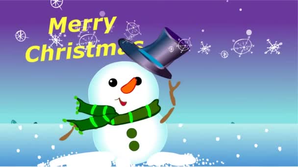 Merry Christmas animowany — Wideo stockowe