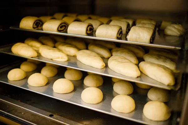 Confectionery production in the oven.