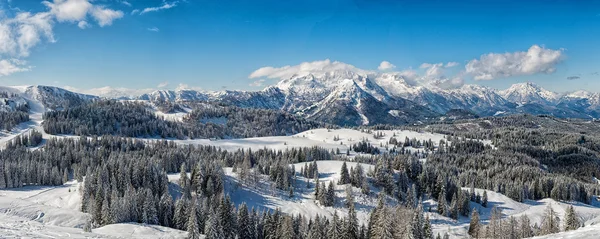 Zimní krajina Rakousko — Stock fotografie