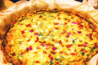 Fırından quiche Lorraine