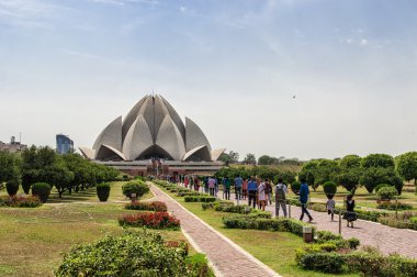 Lotus Temple, Delhi India clipart