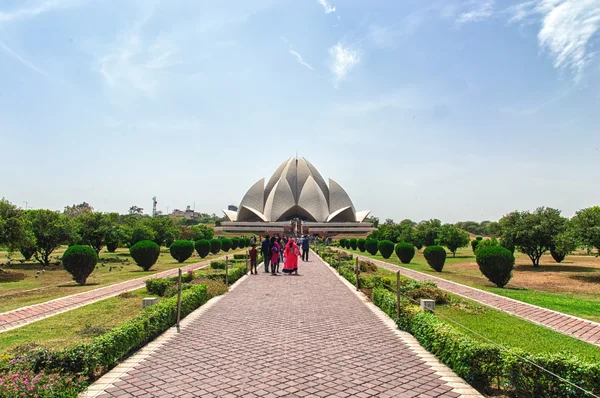Lotus templet, Delhi Indien — Stockfoto