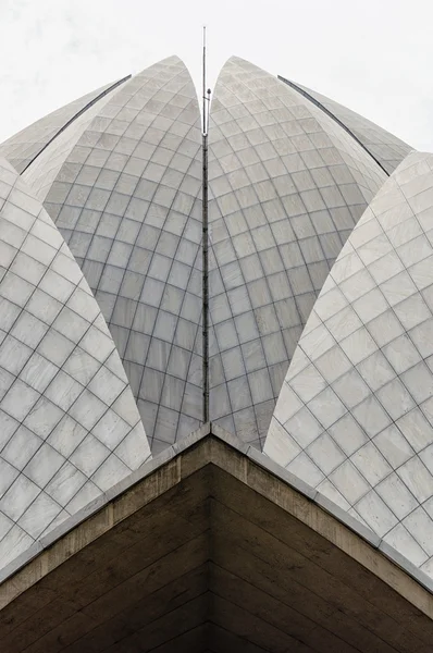 Lotus templet detalj, Delhi Indien — Stockfoto