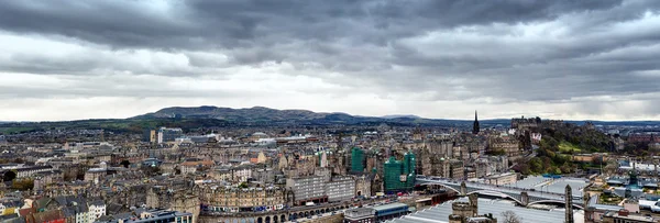 Panorama of Edinburgh Cityscape — Stock Photo, Image