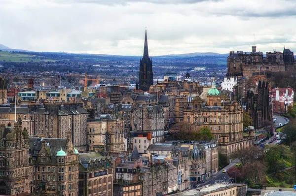 Panoráma města Edinburgh, staré město — Stock fotografie