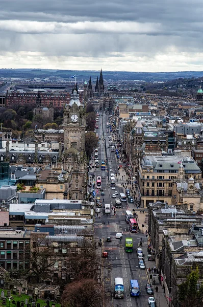 Edinburghs centrum, Princes Street — Stockfoto