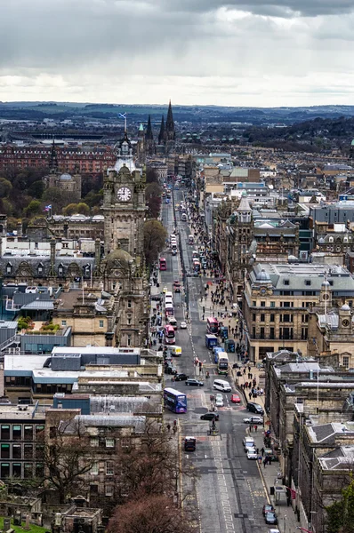 Edinburgh city centre, Princes Steet — Stock Photo, Image