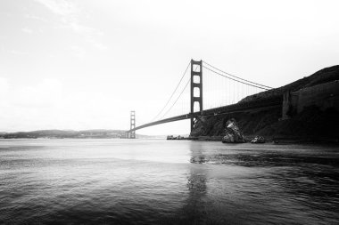 Golden Gate Köprüsü San Francisco mükemmel bir gün.