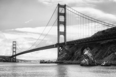 Golden Gate Köprüsü San Francisco mükemmel bir gün.