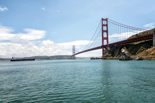 Barco Puente Golden Gate Bahía San Francisco San Francisco California — Foto de Stock