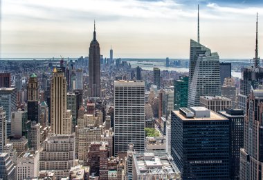 Manhattan, new york havadan görünümü