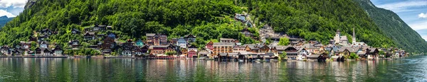 Hallstatt Dorp Aan Het Hallstatter Meer Oostenrijk Hoge Alpenbergen Schilderachtige — Stockfoto