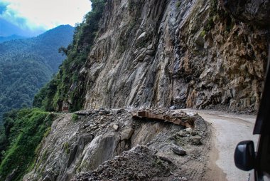 Lachun, Sikkim, Hindistan 'daki yüksek dağ geçitleri..