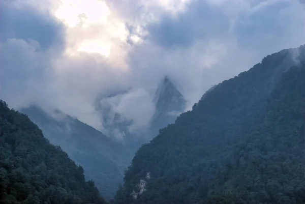 Cordillera Kangchenjunga Estado Sikkim India — Foto de Stock