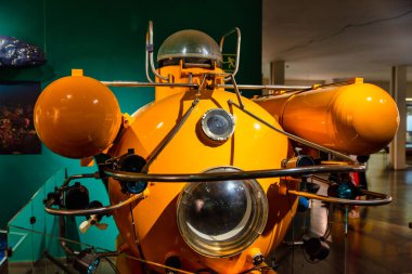Almanya 'nın Münih kentindeki Deutsches Müzesi' nde deniz araştırmaları üzerine daimi sergide su altı aracı 'Iago'