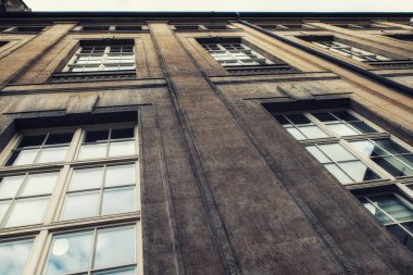 Münih şehir merkezindeki eski binanın bir parçası. Almanya