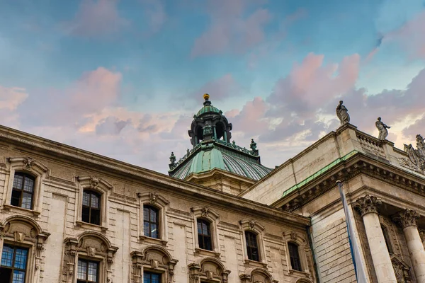 Justitiepalats Justizpalast München Bayern Tyskland Tysk Arkitektur Byggnad Dekorerad Med — Stockfoto
