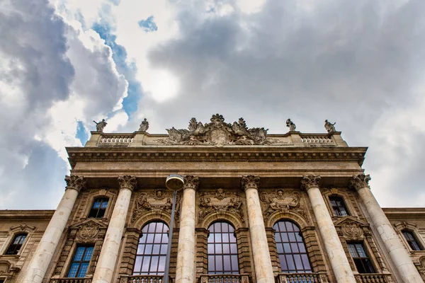 Pałac Sprawiedliwości Justizpalast Monachium Bawaria Niemcy Niemiecka Architektura Budynek Ozdobiony — Zdjęcie stockowe