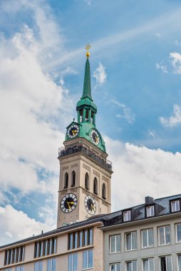 St. Peter Kilisesi Gotik Katedrali, Münih, Bavyera Almanya 'nın sembolü.