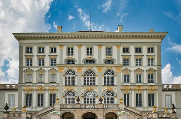 Vista Perto Castelo Histórico Nymphenburg Munique Baviera Palácio Foi Projetado — Fotografia de Stock