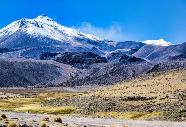 Volkan Guallatiri, Las Vicunas Ulusal Rezervi, Şili, Güney Amerika