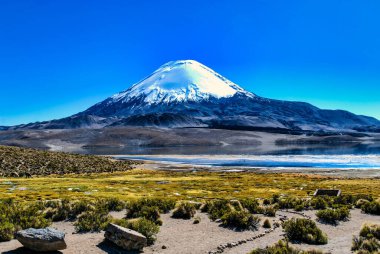 Parinacota Volkanı ve Chungara Gölü, Şili