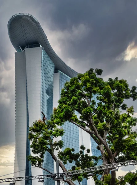 Singapore Singapore August 2018 마리나 Marina Bay Sands 싱가포르 다운타운 — 스톡 사진