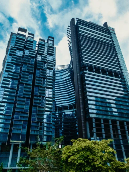 Singapore Singapur Sierpnia 2018 Citybank Marina Bay Financial Centre Office — Zdjęcie stockowe