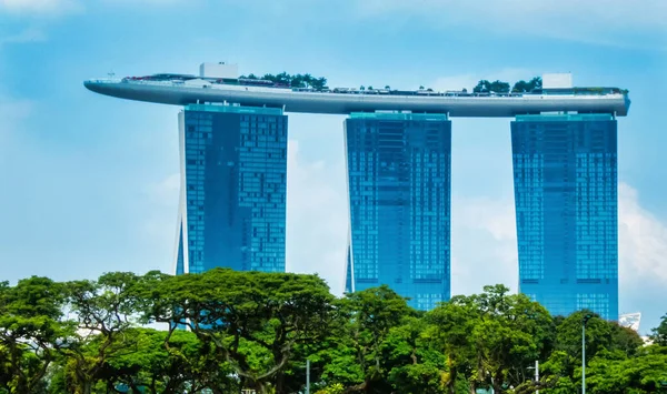 Singapore Singapore August 2018 Marina Sands Bay Singapore Landmark Resort — Stock Photo, Image