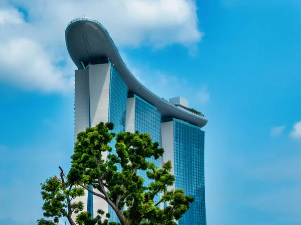 Singapore Singapore August 2018 마리나 Marina Bay Sands 싱가포르 다운타운 — 스톡 사진