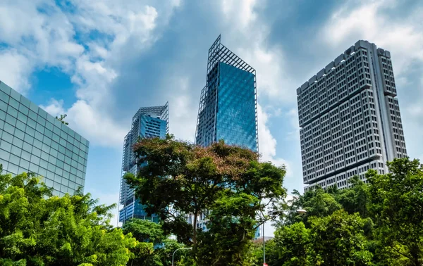 Singapur Singapur Sierpnia 2018 Widok South Beach Tower Kompleks Budynków — Zdjęcie stockowe