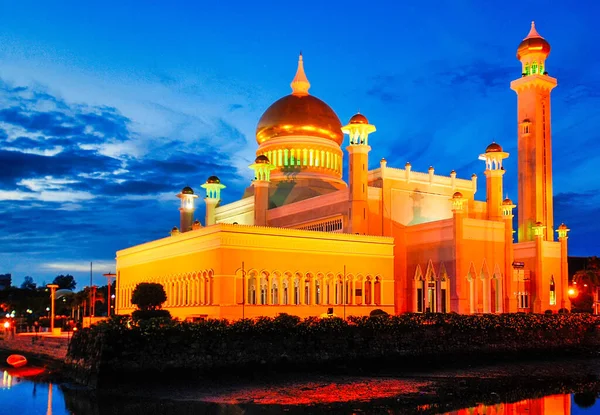 Mesquita Omar Ali Saifuddien Uma Mesquita Islâmica Bandar Seri Begawan — Fotografia de Stock