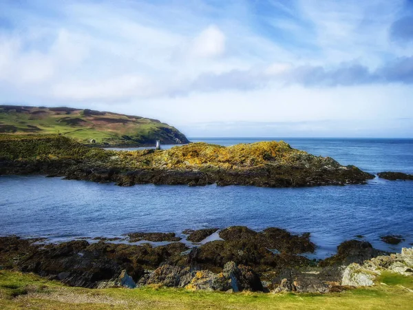 Vackra Landskap Kalv Ljud Isle Man Mycket Berömd Synvinkel Island — Stockfoto