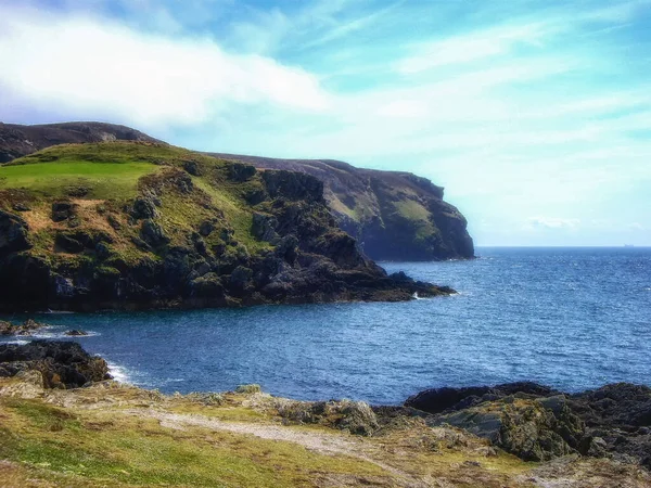 Piękny Krajobraz Calf Sound Isle Man Bardzo Słynnego Punktu Widokowego — Zdjęcie stockowe