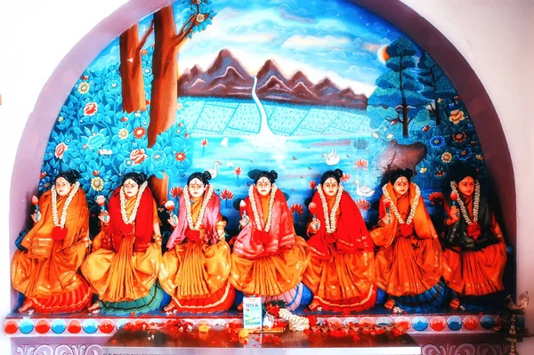 Sculptural Frieze Depicting Hindu Deities Sri Mahamariamman Hindu Temple Kuala — Stock Photo, Image