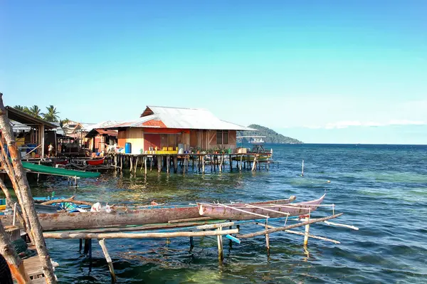 Hagyományos Lakóterület Jayapurában Indonéziában — Stock Fotó