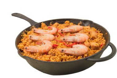 Paella yakın çekim