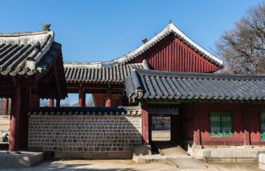 Jongmyo tapınak olduğunu bir çü tapınak Seoul, Güney Kore