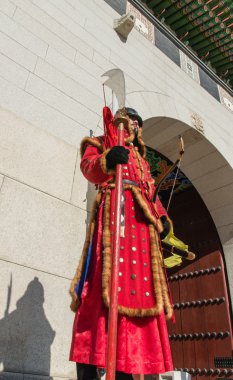 Gyeongbokgung Muhafızlar, Seul, Kore
