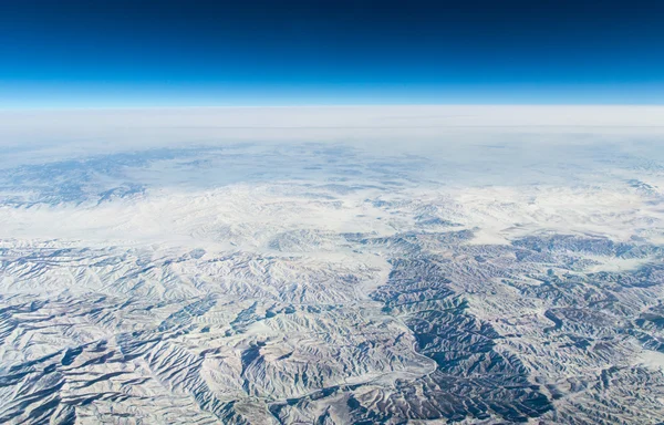 Cina, veduta aerea del deserto del Gobi nella Cina occidentale — Foto Stock