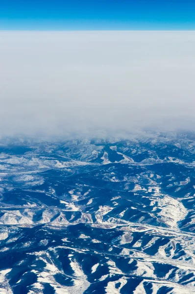 Vista aérea del desierto de Gobi en el oeste de China — Foto de Stock